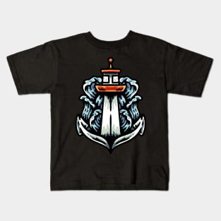 Anchor And Lighthouse Kids T-Shirt